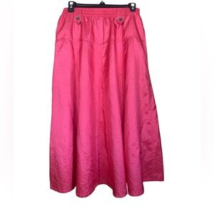 Leslie Fay Vibrant Pink A-Line Skirt